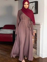 Ethnic Clothing Dubai Luxury Abaya Turkey Muslim Modest Maxi Dress Kaftan Islam Clothing For Women Vestido Caftan Marocain Robe Femme Musulmane T240510