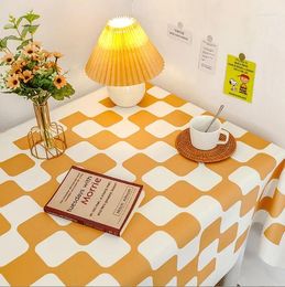 Table Cloth Flannelette Tablecloth Ins Wind Small Fresh Student Desk Nightstand End Cover