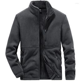 Men's Jackets M-6XL Autumn Winter Warm Coats Men Fleece Thick Casual Cotton Outdoor Sportswear Plus Size Sweatshirts Overcoat