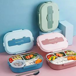 Dinnerware Portable Lunch Box Insulated Lunchbox Office Worker Students Stainless Steel Sealed Bento Microwave Heating Container