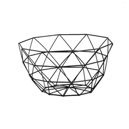 Plates Metal Wire Fruit Basket Creative Mesh Bowl Modern Style Container For Kitchen Counter Table Centerpiece Decorative