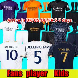 24 25 Soccer Jerseys VINI JR MBAPPE MODRIC Fans Player 2024 25 Football Shirt Real Madrids Rodrygo CAMAVINGA Camisetas Men Kids football jerseys