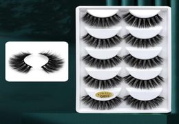 5 Pairs false eyelashes 3d natural thick curls imitation mink eye lashes handmade simulation G800 mixed fake eyelash5881056