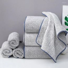 Towel Quick Dry Bath 70x140cm Bamboo Charcoal Fibre Water Absorbent Gym Towels Anti-Bacterial Soft Quick-Dry Beach