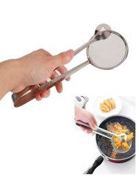 Stainless Steel Philtre Spoon Kitchen Oilfrying Philtre Basket With Clip Multifunctional Kitchen Strainer Accessories Strainers To5711818