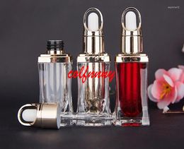 Storage Bottles 250pcs/lot 10ml Acrylic Essential Oil Dropper Bottle Pigment Perfume Container Vials Portable Empty Cosmetic Packaging