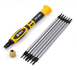 WiTTOOLS Screwdriver Set 6 Rods 12 Heads Dismountable Repair Tools Kit for Almost Laptop Mobile4411260