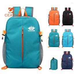 Backpack CEAVNI Outdoor Foldable Package Portable Folding Double Shoulder Travel Lightweight Large Capacity Waterproof