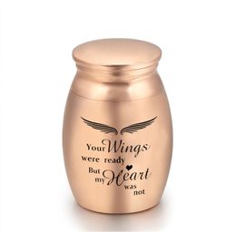 Small Keepsake Urns for Human Ashes Mini Cremation Urn Ashes Keepsake Memorial Ashes Holder Your Wings were Ready 25x16mm3437314