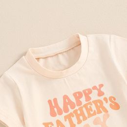 Clothing Sets Baby Father S Day Outfits Letter Print Short Sleeve T-Shirt Shorts Set Girl Boy Summer Clothes