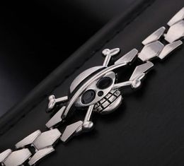 Charm Bracelets HF High Quality Anime One Piece Plating Alloy Bracelet Skull Cosplay Accessories4493340