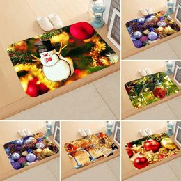 Carpets Customizable Christmas Ball Welcome Home Anti-slip Door Mat Gift Carpet