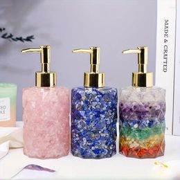 Liquid Soap Dispenser 1PC Crystal Crushed Stone Packaging Bottle El Shower Gel Shampoo Creative Hand