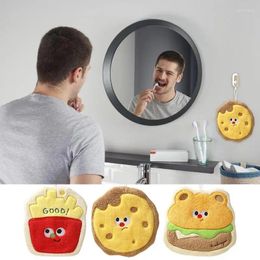 Towel Cartoon Kids Hand Towels Fries Hamburger Absorbent Bath Household Kitchen Bathroom Wipe Quick Drying