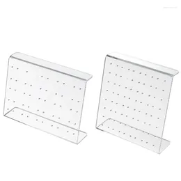 Jewelry Pouches 50/80 Holes Earrings Display Stand Ear Studs Holder Acrylic Rack