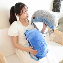 Pillow Simulation Insect Backpack Plush Soft Stuffed Cartoon Doll Chair Sofa Watermelon Worm Animal Toy