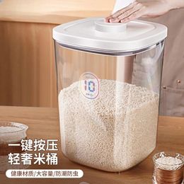 Kitchen Storage Insect-proof Rice Box Sealed Cylinder Household Large Capacity Bucket Flour