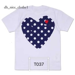 Cdgs T Shirt 2023 Play Mens T Shirt Designer Red Commes Heart Fashion Mens Play T Shirt Designer Hearts Casual Women S Des Badge Garcons 118