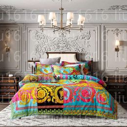 designer bedding king sets rainbow bohemian pattern printed top cotton queen size duvet cover fashion pillowcases comforter set covers s