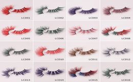 17 style 25 mm 5D mink eyelashes three dimensional cross HAIR false eyelashes natural Extension fake Eyelashes DHL ship1519123