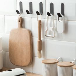 Hooks 12Pcs Multi-purpose Wall Organiser Hook Behind-door Key Cloth Hanger Bathroom Robe Towel Holder Kitchen Hardware Shelf