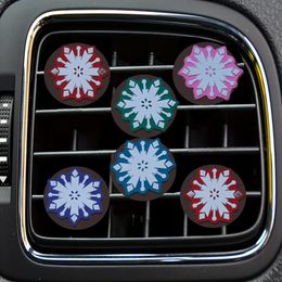 Car Key Snowflake Cartoon Air Vent Clip Outlet Per Clips Decorative Freshener Conditioner Bk For Office Home Drop Delivery Ot0Kr