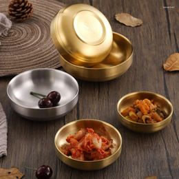 Bowls 304 Stainless Steel Dining Bowl Luxury Fruit Salad Gold Colour Soup Rice Noodle Ramen Kitchen Tableware Container