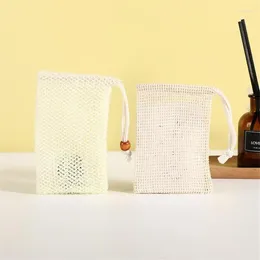 Decorative Figurines Soap Bag Simple Convenient Can Be Decorated Beam Port Durable Natural Sisal Packets Handy Holder