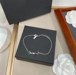 Luxury Original designer Girls' women letter bracelets elegant Love 18K Gold Bangles Y charm bracelet Fashion Jewellery Lady Party Gifts