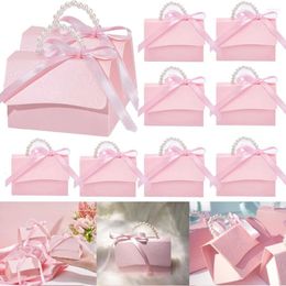 Gift Wrap 10Pcs/set Wedding Candy Boxes Kraft Paper Packaging Box Mini Goodies Wrapping Case For 2024 Party Favors Supplies