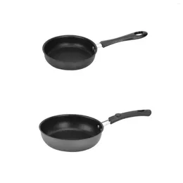 Pans Frying Pan With Long Handle Stainless Steel 3 Layer Omelette Kitchen RV All Stovetops Induction Cooker Home