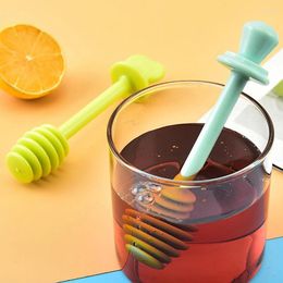 Spoons Kitchen Honey Stir Stick Spoon Plastic Coffee Long Handle Mixing Tool Utensils