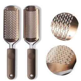 Pedicure Foot File Callus Remover Large Foot Rasp Foot Grater Scrubber Pro Stainless Steel Callus File for Wet Dry Feet