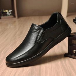 Casual Shoes Mens Dress Genuine Leather Oxfords Business Office Men Fashion Sneakers Comfortable Slip On Loafers