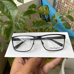 Sunglasses Frames Men Medium Large Glasses Stainless Steel Myopia/Progressive Black/Gunmetal