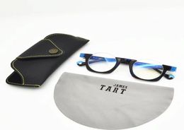 Optical EYEGLASSES For Men Women Retro 372 Style AntiBlue Light Lens Plate Half Frame With Box3680416