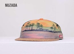 Nuzada versatile spring summer autumn baseball cap flat brim Korean cork hip hop outdoor sports hat3783159