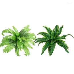 Decorative Flowers 1pc Artificial Eucalyptus Leaves Greenery Faux Plant Persian Fern For Wedding