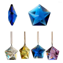 Chandelier Crystal Camal 1Pcs Star 45mm Art Class Prisms Pendants Drops Lamp Hanging Ornament DIY Suncatcher Faceted Home Decor