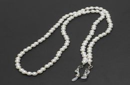 Fashion White Small Pearl Beaded Eyeglass Chain Sunglass Holder Strap Lanyard Necklace9423851