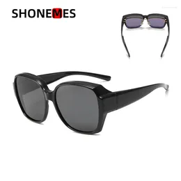 Sunglasses ShoneMes Fit Over Prescription Glasses Big Frame Wrap Around Polarised Outdoor UV400 Driving Shades For Men Women