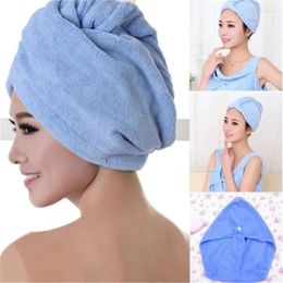 Towel Turban Head Wrap Bathing Tools Microfibre After Shower Hair Drying Womens Girls Ladies Quick Dry Hat Cap Pink