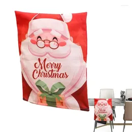 Chair Covers Christmas Cover Protectors Oxford Santa Kitchen Cloth Anti-Slip Comfortable For