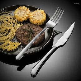 Dinnerware Sets 304 Stainless Steel Steak Knife Fork And Spoon Western Tableware Two-piece Set