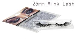 3050100200Pairs Whole 25mm 3D Mink Eyelashes 5D MinkLash Packing In Tray Label Makeup Dramatic Long fluffy MinkLashes7059992