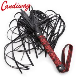 Candiway sexy CatWhip bdsm Game Adult Fetish bondage Leather Spanking Paddle Fetish Flogger Toys For Couples Policies Knot2730901