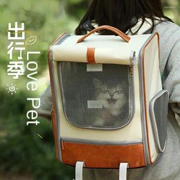 Cat Carriers Bag With Large Capacity Convenient For Pets To Go Out Portable Breathable Backpack Carrying Cloth Dolls Backpac