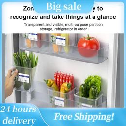 Storage Bottles Side Door Upper Box Multi Function Separately Packed And Sorted Wall-mounted Translucent Food Grade Kitchen Organisers