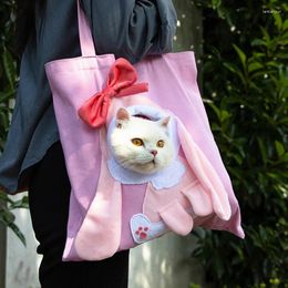 Cat Carriers Carrying Bags Small Pet Canvas Bag Dog Carrier Portable Breathable Safety Zippers Kitten Puppy Handbag