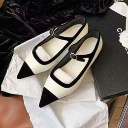 Flat Mary Jane Comfy Non-slip Casual Fashion Pointed Pumps Women Classic Elegant Designer Office Shoes